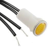 VCC 1030D3 ຕົວຊີ້ວັດຕົວຢ່າງຕູ້ຕິດຕັ້ງແຜ່ນ Neon ສີແດງ AMBER DIFFUSED ລະດັບ 1/2" ຮູບຮ່າງລົງຕິດ