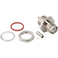 Amphenol RF 031-7011 ຕົວເຊື່ອມ RF RP-TNC ຕົວຈັບຕົວຕົວຕົວຕົວຕົວຕົວ RG-178 ດ້ານໜ້າ Bulkhead 50 Ohm IP67