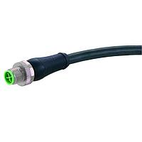 HARTING 21343435445100 ເສັ້ນສາຍເຊນເຊີ / ເສັ້ນສາຍອັກຊູເຕວ M12 S-cod 3+PE st/st m/f PUR 10m