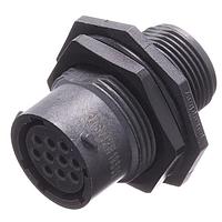 Amphenol SINE Systems RTS712N10S03 ຕົວເຊື່ອມ RECEPTACLE JAM NUT SIZE 12 10POS SOCKET