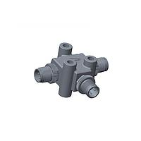 Amphenol LTW TA-A10M-A10M-A10M-01 ຕົວເຊື່ອມຕໍ່ມິດຕຣິກຮູບວົງກົມ T-Adapter, T Adaptor, ເຫລັກ, A Coding, 1.5A, 10 ພິນ, (ສ່ວນທ້າຍ 1) ຜູ້ຊາຍ ຜູ້ຊາຍ, (ສ່ວນທ້າຍ 2) ຜູ້ຊາຍ ຜູ້ຊາຍ, (ສ່ວນທ້າຍ 3) ຜູ້ຊາຍ ຜູ້ຊາຍ, ການກະທົບດ້ວຍການສະແກນສະອອກ, IP68 ການປະກອບກັນ