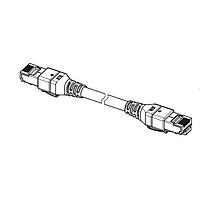 HARTING 09474747039 Cat 5e RJ Industrial RJ45 DualBoot Patch Cable, Cat5e PUR ເຫຼືອງ, ບໍ່ມີຮາລອກກິນ, 0.16m