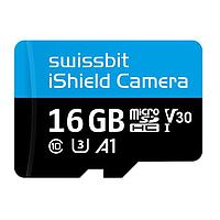 Swissbit SFSD016GN1PT1TB-I-5E-06P-SW3 ບັດ MicroSD ບັດ microSD ປອດໄພ, PS-66u iShield ກ້ອງຖ່າຍຮູບ, 16 GB, 3D PSLC Flash, -40C ຫາ +85C