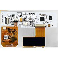 Riverdi SM-RVT50HQBNWCA0 ຈໍ TFT LCD 5.0", EVE4, ບໍ່ມີເຟຣມ, ຈິດສະຕິກ CTP, ການຕິດຕັ້ງອາກາດ