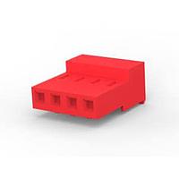 AMP Connectors - TE Connectivity 3-640433-4 ຮູງຮັບສະຕັອກ ປິດ ບໍ່ມີແທບ 4P ແດງ 22 AWG
