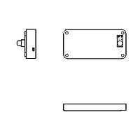 Eagle Plastic Devices 12PH321-IP-GR ຖານຖ້ວຍແບດເຕີຣີ ກັນນ້ຳ IP65 2XAA ມີຝາປົກກັນ ແລະ ສະຫນອງ