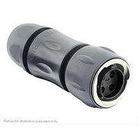 Eaton Souriau-Sunbank UTGX6JC124P ປລັກສ໌ Plug, ມີກະບອກສາຍສະຫນາມ backshell, ສໍາລັບ 4 ຂໍ້ຕິດຊາຍຜູ້ຊາຍ, IP68/69K
