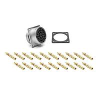 Amphenol SINE Systems RT001619SKNH03-K Connector Kits Square Flange Recept silicone seal IP69k