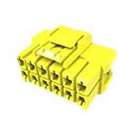 AMP Connectors - TE Connectivity 4-1971776-6 ຮອງສົງແລະຮອງສາຍສົງ PTL 2X6 PLUG HSG STD TEMP KEY D YEL