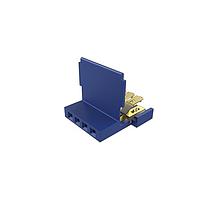 Amphenol FCI 65801-033LF ຕົວເຊື່ອມ Clincher™ Flex Connectors, ການປະກອບ Receptacle, ບັນດາດຽວ, 4 ຕຳແໜ່ງ, ຊິ້ນຫຼັກ 2.54mm (.100in)