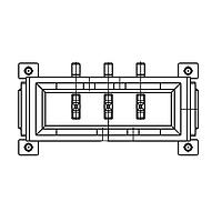 ERNI - TE Connectivity 524627-E Headers MAXIBR_QT M 03POS ST SMT TIN BK