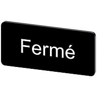 SIEMENS 3SU19000AC160GK0 ແຜ່ນປ້າຍ, Ferme INSCR. LABEL, ສີດຳ 12.5 X 27MM, FERME