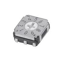 Nidec Components SA-7213TB ສະຫນັບສະຫນູນ Rotary Switches smd 7mm code decimal real, gull wing, low-profile side setting, cross slot,sideling support term