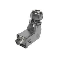 HARTING 09451251104 ຕົວເຊື່ອມ RJI IP67 HAN3A DATA PLUG PLASTIC ANGLED