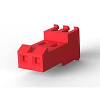 AMP Connectors - TE Connectivity 3-640601-2 ການປະກອບ Receptacle FEED THRU ບໍ່ມີ TAB 2P L.R. ແດງ 22 AWG