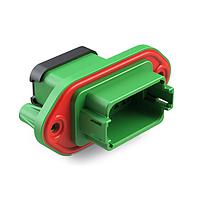 Amphenol SINE Systems AT04-12PC-PM13 ຕົວເຊື່ອມ 12 ຂາ Rcp Pnl Mnt C ກະດູກເສັ້ນຕົວເອງ ຝາສີຂຽວ