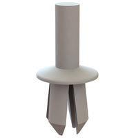 Essentra Components 61PR010200 ປຸດດັດດວງ Push-In Rivet Push Rivet, ຮູ .280, ຄວາມຫນາຂອງແຜ່ນ .062-.350