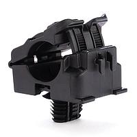 HellermannTyton 156-02632 ອຸປະກອນຕິດຕັ້ງສາຍແລະເຄື່ອງມືເພີ່ມເຕີມ ກວດຈັບຮູບຕົ້ນໄມ້ຮູບຮ່າງ Ratchet Clamp, 0.50 - 0.77" ຂະໜາດກໍ່ກຸ່ມ, FT9X17, PA66HIRHSUV, ສີດຳ, 250/ctn