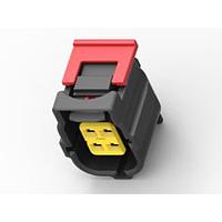 AMP Connectors - TE Connectivity 184322-1 ກອງປົກ 2X2 PLG ASSY KEY F C4