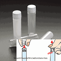Simport SP.S207.5 ຂວດກະເປົາ, PP, 6.5㎖, ມີຝາ PE, Φ16 x h57㎜, ຄໍ່ຄວາມກວ້າງຄໍ່Φ12.5㎜