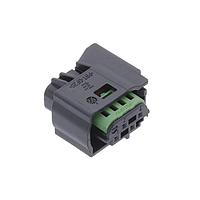 AMP Connectors - TE Connectivity 1379799-1 ເຮືອນສຽບ MQS SOCK HSG ປະທັບຕາ 4W ASSY