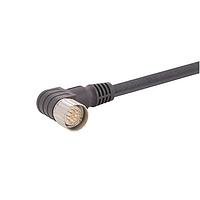 HARTING 21373400F73050 ເສັ້ນສາຍອຸປະກອນຈັບສັນ / ເສັ້ນສາຍອຸປະກອນຂັບ M23 ປະຕິບັດດ້ວຍສາຍຫຼັງກາງດ້ານດຽວ, 17pin, ຕົວຜູ້ຊາຍມີມຸມ, PVC ສີດຳ, 5.0m