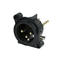 NEUTRIK NC3MBV-B ປຸ່ມຮັບ 3P M RECEPT B SERIES PCBV PN 1 GRD TOG B