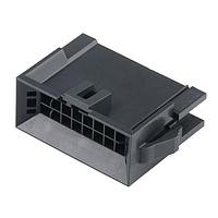 Molex 224556-1216 ປລັກ Nano-Fit BMI ເຮືອນປລັກ TPA ສາມາດ 2.50P 2R 16 CKT ສີດໍາ ຕິດແຜງ