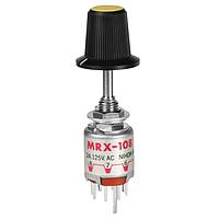 NKK Switches MRX108-CE ສະຫນອງສະຫນອງການສະຫນອງສະຫນອງ SP ມີ 2-8 ຕຳແໜ່ງ ປຸ່ມໃຫຍ່ ເຫຼືອງ