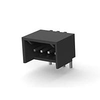 AMP Connectors - TE Connectivity 2-644488-4 ຫົວກັບ SHROUDED HEADER 4P ມຸມຂວາ Post tin