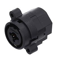 Amphenol Audio ACJC9VL BULK ຮັບສະຕິ້ງ 1/4" XLR ຕູ້ຄູ່ຕົວຢ່າງຕິດຕັ້ງ C ປະເພດສະເຕີໂດ ເວີຕິຄ໌ PCB ສະວິດຊິ້ງ XLR