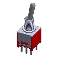 Dailywell 2MD1T1B1M2QES ສະຫນັບສະຫນູນ Toggle Switches DPDT ON-ON PC MOUNT