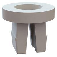Essentra Components 60SGN00016 ກຣອມເມດ ນັດ Grommet Nut, .275x.285 ຮູ, .031-.156 ຄວາມຫນາແຜ່ນ