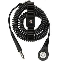 Desco 09088 ສາຍຂ້າວຂ່າວ WRIST STRAP, ທອງເກັບພິເສດ METAL EXP SMALL 6' CORD, 4MM