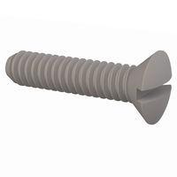 Essentra Components 330256A037 ສະກຣູຫຼັກຊອງມີລູກສອງ 82 Slotted CSK Screw, #2-56 Thread, 3/8 Lg