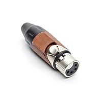 Amphenol Audio AX4F1M ຕົວເຊື່ອມ 4P SOCKET F PLUG BROWN MARK SLEEVE