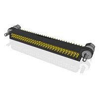 Amphenol Socapex MHDAS2F060YDE60 Connectors Micro HDAS 60 female straight pc tail contacts60 position socket1.27 mm 2 row straight