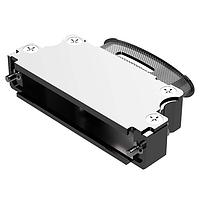 Amphenol Positronic D37000AWNE0/AA ຝາຫົວຫຼັງຮູບສະແດງ Banded Backshell D-Sub Backshell Low Profile, Banded Ellipt Top slot M internal hex, ຂະໜາດ 4