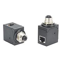 Panduit ICAM12X90RJS Coupler Adapter ອຸດສາຫະກຳ M12, X-Code, 8 Pin ຍິງເພື່ອ