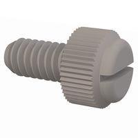 Essentra Components 092520050TEG ກຸມນິ້ວສະແລດດອດ Thumb Screw Slotted, 1/4-20 Thread, 1/2 Lg