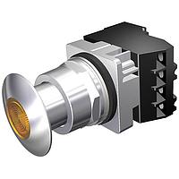 SIEMENS 52PP2E9A Push-Pull PP2,MTD,FV 120V,CHR-AMB,1NO-1NC