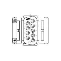 AMP Connectors - TE Connectivity 207752-3 ປຸ່ມຮັບ HDJ-20 9P SOCKET