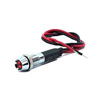 Mallory Sonalert FL1M-8CW-1-R12V ໄຟສະແດງ Panel Lights LED ແດງ 8MM NUT 12VAC/DC