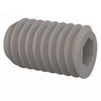 Essentra Components 011032T031 ຊຸດສະກຣູ Set Screw, ຫົວບ່ອງ Socket, ກະດູກເກັບ #10-32, ຄວາມຍາວ 5/16