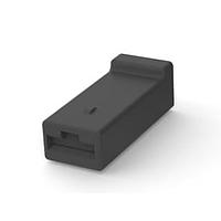 AMP Connectors - TE Connectivity 925324-1 ກອງຢູ່ຂອງ Receptacle 1 POS FF RECP. HSG.(ສີດຳ)