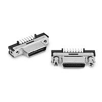 3M Electronic Solutions Division 12214-1150-00FR ຂໍ້ມູນ Micro-D D-Sub Connectors 0.8mm 14P VERT RECEP THRU HOLE 30u GOLD