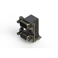 EDAC 663-009-664-039 ຕູ້ສະຫນອງ Dual Port D-Sub ມຸມຂວາ ຕູ້ສະຫນອງ Dual Port D-Sub