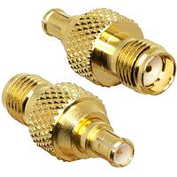 Linx Technologies - TE Connectivity ADP-SMAF-MCXM RF Adapters - ລະຫວ່າງຊີຣີ SMA Jack ເປັນ MCX Plug Adapter