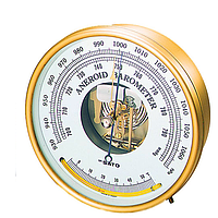 skSATO 7610-20 Aneroid Barometer ກັບເຄື່ອງວັດແທກອຸນຫະພູມແກ້ວ (930~1070hPa; 700~800mmHg)