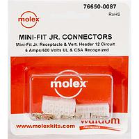 Molex 76650-0087 ຊຸດຕໍ່ຕ່າງ MiniFit Jr Conn Kit V Hdr Recept 12Ckt
